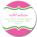 Prints Charming Address Labels - Pink Decorative Band