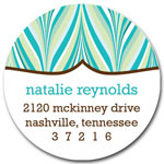 Prints Charming Address Labels - Shades of Turquoise Modern