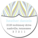 Prints Charming Address Labels - Shades of Blue & Grey Modern