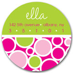 Prints Charming Address Labels - Pink Bubbles