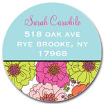 Prints Charming Address Labels - Stylish Multi Color Floral