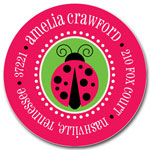 Prints Charming Address Labels - Decorative Lady Bug