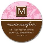 Prints Charming Address Labels - Pink Classic Floral
