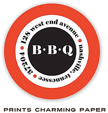 Prints Charming Address Labels - BBQ