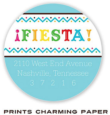 Prints Charming Address Labels - Fiesta!