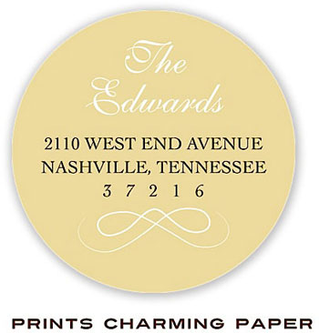 Prints Charming Address Labels - Solid Gold Prints Charming Address Labels - Solid Gold