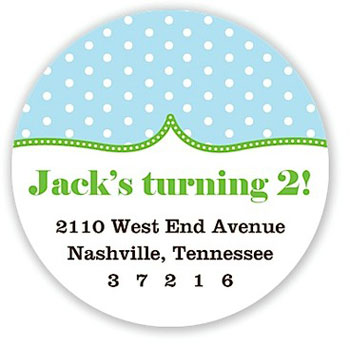 Prints Charming Address Labels - Blue Dots Prints Charming Address Labels - Blue Dots