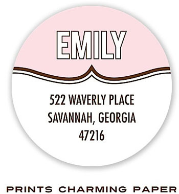 Prints Charming Address Labels - What's Your Name - Pink