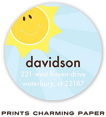Prints Charming Address Labels - Bright Sunshiny Day