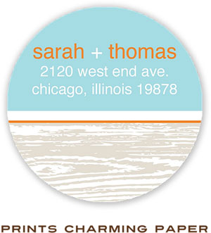 Prints Charming Address Labels - Modern Wood Grain Prints Charming Address Labels - Modern Wood Grain