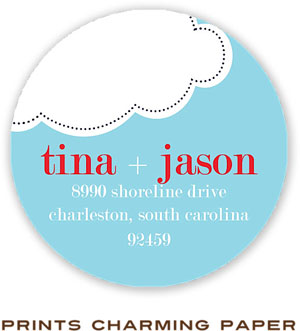 Prints Charming Address Labels - White Cloud Prints Charming Address Labels - White Cloud