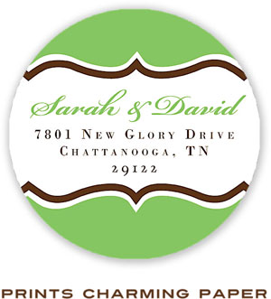 Prints Charming Address Labels - Green Band Prints Charming Address Labels - Green Band