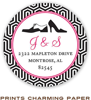 Prints Charming Address Labels - Stylish Shoe Prints Charming Address Labels - Stylish Shoe