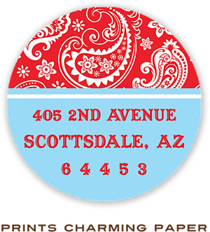 Prints Charming Address Labels - Western Paisley Prints Charming Address Labels - Western Paisley