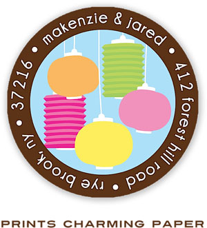 Prints Charming Address Labels - Festive Lanterns