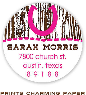 Prints Charming Address Labels - Lucky Horse Shoe