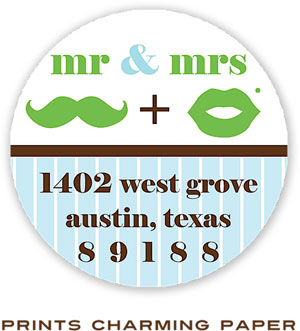 Prints Charming Address Labels - Mr. And Mrs.
