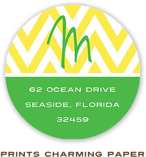 Prints Charming Address Labels - Sunny Chevron Prints Charming Address Labels - Sunny Chevron