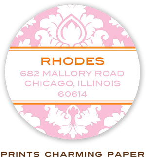 Prints Charming Address Labels - Stylish Petal Damask
