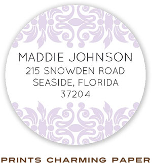 Prints Charming Address Labels - Lilac Classic Motif Prints Charming Address Labels - Lilac Classic Motif