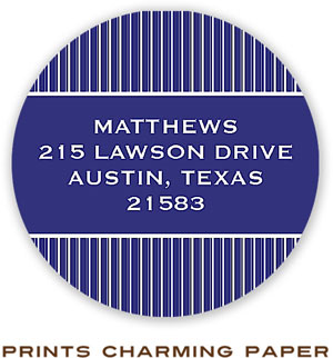 Prints Charming Address Labels - Navy Classic