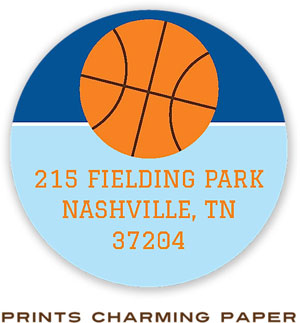 Prints Charming Address Labels - Basketball Prints Charming Address Labels - Basketball