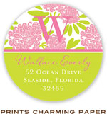 Prints Charming Address Labels - Beautiful Pink And Lime Floral
