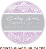 Prints Charming Address Labels - Purple Vintage Lace