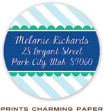Prints Charming Address Labels - Sweet Blue Stripes