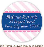Prints Charming Address Labels - Sweet Pink Stripes