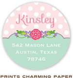 Prints Charming Address Labels - Sweet Pink Polka Dot Banner