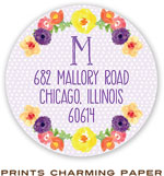 Prints Charming Address Labels - Lilac Watercolor Wreath