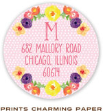 Prints Charming Address Labels - Pink Watercolor Wreath