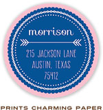 Prints Charming Address Labels - Pink Arrows