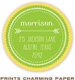 Prints Charming Address Labels - Yellow Arrows