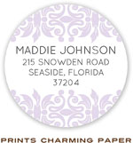 Prints Charming Address Labels - Lilac Classic Motif