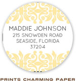 Prints Charming Address Labels - Golden Classic Motif