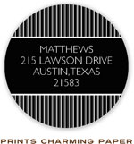 Prints Charming Address Labels - Black Classic