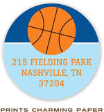 Prints Charming Address Labels - Basketball