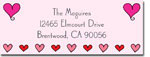 Chatsworth Robin Maguire - Address Labels (Heart Border)