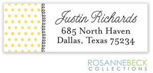 Rosanne Beck Return Address Labels - Baby Blocks Rosanne Beck Return Address Labels - Baby Blocks
