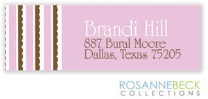 Rosanne Beck Return Address Labels - Gift Shower - Pink Rosanne Beck Return Address Labels - Gift Shower - Pink