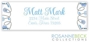 Rosanne Beck Return Address Labels - My Very First - Blue