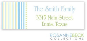 Rosanne Beck Return Address Labels - Oh Baby - Blue