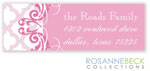 Rosanne Beck Return Address Labels - Scalloped - Pink