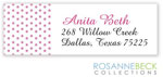 Rosanne Beck Return Address Labels - Baby Bed - Pink