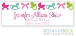 Rosanne Beck Return Address Labels - Iconic Baby - Pink