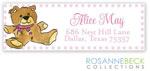 Rosanne Beck Return Address Labels - Nursery - Pink