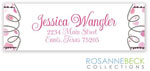 Rosanne Beck Return Address Labels - My Very First - Pink