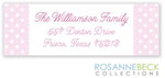 Rosanne Beck Return Address Labels - Little Clothes - Pink